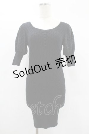画像: Melt the lady / ニットワンピース Free ブラック H-25-02-04-1040-PU-OP-NS-ZH