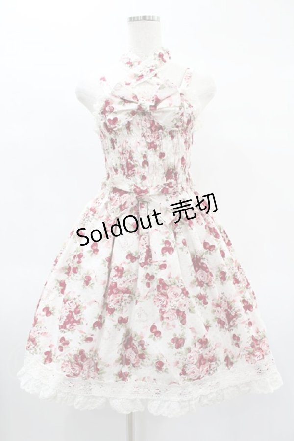 画像1: BABY,THE STARS SHINE BRIGHT / シュガーブーケ柄シャーリングプリンセスジャンパースカート Free オフ H-25-02-04-1029-BA-OP-NS-ZH (1)