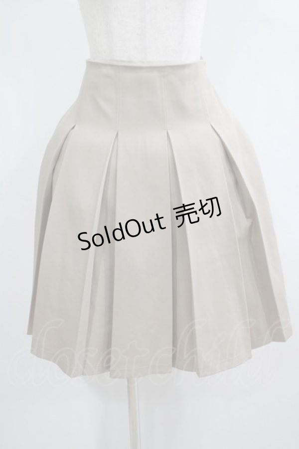 画像1: Fi.n.t / ボックスプリーツスカート Free LIGHT BEIGE H-25-02-06-031-CA-SK-NS-ZH (1)