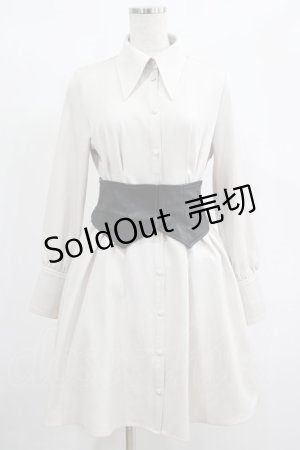 画像: EATME / 2WAYコルセット付きシャツワンピース S アイボリー H-25-02-06-035-LO-OP-NS-ZH