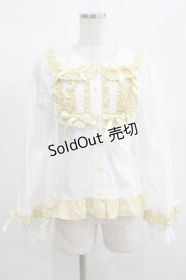 画像1: BABY,THE STARS SHINE BRIGHT / Mignonette Fleurie ブラウス Free オフ白/イエロー H-25-02-06-051-BA-BL-NS-ZH (1)