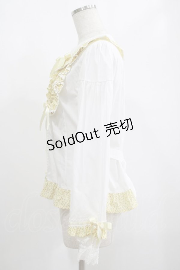 画像2: BABY,THE STARS SHINE BRIGHT / Mignonette Fleurie ブラウス Free オフ白/イエロー H-25-02-06-051-BA-BL-NS-ZH (2)