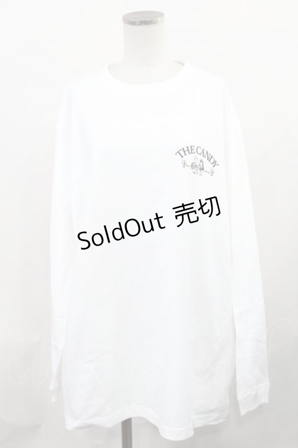 画像1: Candy Stripper / THE CANDY L/S TEE  ホワイト H-25-02-06-1006-PU-TO-KB-ZH (1)