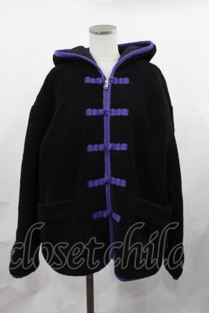 画像: Candy Stripper / HUG HUG KOALA BOA CHINA JACKET  ブラック H-25-02-06-1011-PU-JA-KB-ZT-C042