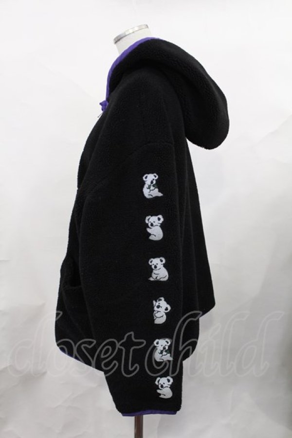 画像2: Candy Stripper / HUG HUG KOALA BOA CHINA JACKET  ブラック H-25-02-06-1011-PU-JA-KB-ZT-C042 (2)