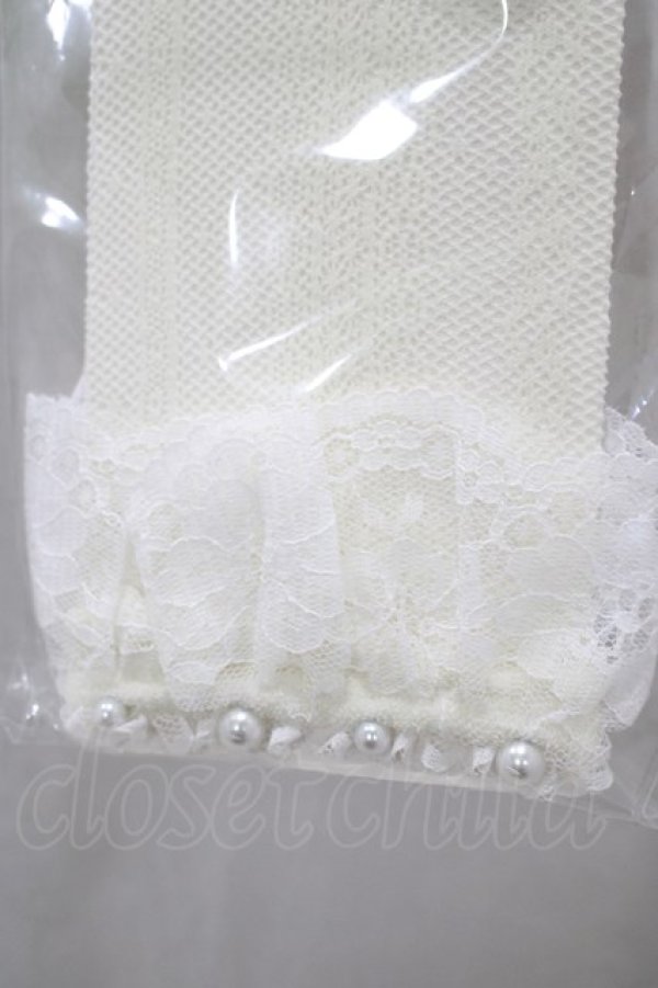 画像2: m petit by misako / AMCSレーシーPLレース  アイボリー H-25-02-06-064-LO-ZA-NS-ZH (2)