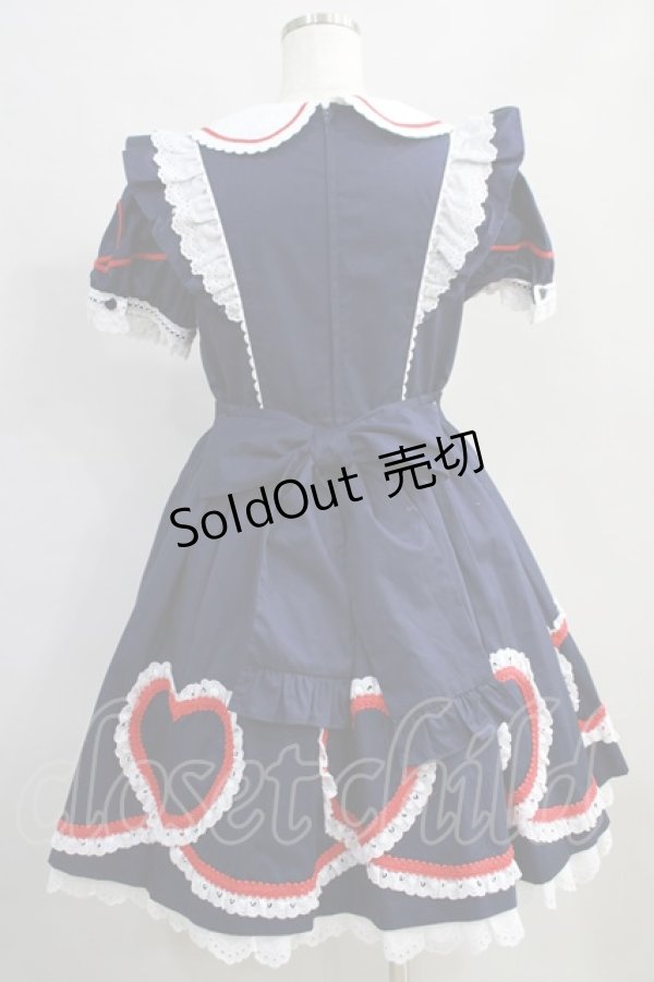 画像3: Angelic Pretty / ハートフルワンピース Free ネイビー H-25-02-06-008-AP-OP-NS-ZH (3)