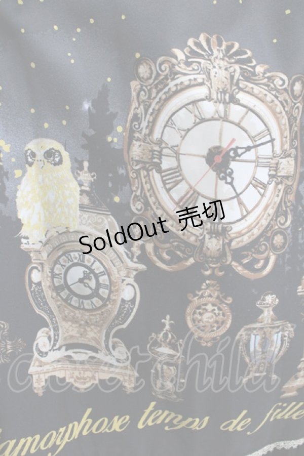 画像4: metamorphose / 【プラスサイズ】Clock Forest Night フリルジャンパースカート プラスサイズ グレイッシュナイト(Grayish Night) H-25-02-06-014-ME-OP-NS-ZH (4)