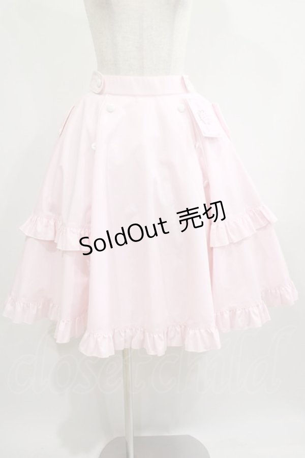 画像1: metamorphose / 【プラスサイズ】Little Nurse フリルスカート プラスサイズ ピンク H-25-02-06-023-ME-SK-NS-ZH (1)