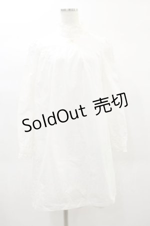 画像: MILK / タブリエワンピース  ホワイト H-25-02-08-059-ML-OP-KB-ZH