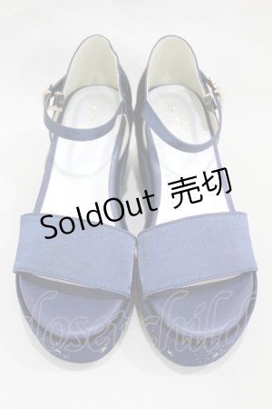 画像: axes femme POETIQUE / 星座刺繍サンダル L ネイビー H-25-02-08-1007-AX-SH-NS-ZH