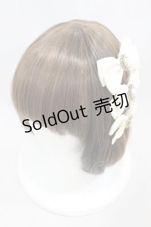 画像: m petit by misako / ヘアクリップ3点セット  アイボリー H-25-02-08-1010-LO-AC-NS-ZH