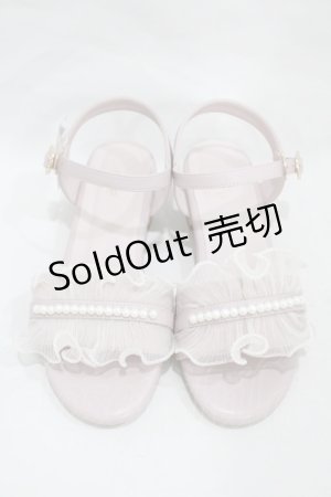 画像: axes femme / プリーツチュールサンダル L ピンク H-25-02-08-1002-AX-SH-NS-ZH