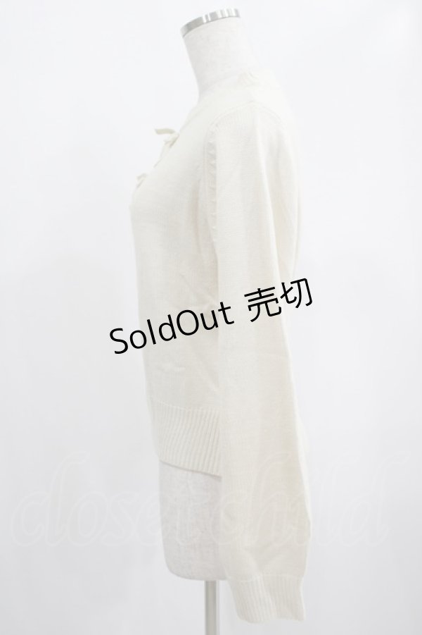 画像2: Fi.n.t / ダブルリボンニット Free アイボリー H-25-02-09-034-CA-TO-NS-ZH (2)