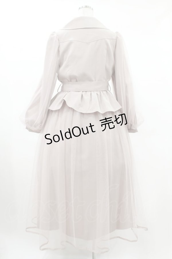 画像2: axes femme POETIQUE / 3WAYトレンチコート M ピンク H-25-02-09-1032-AX-CO-NS-ZH (2)