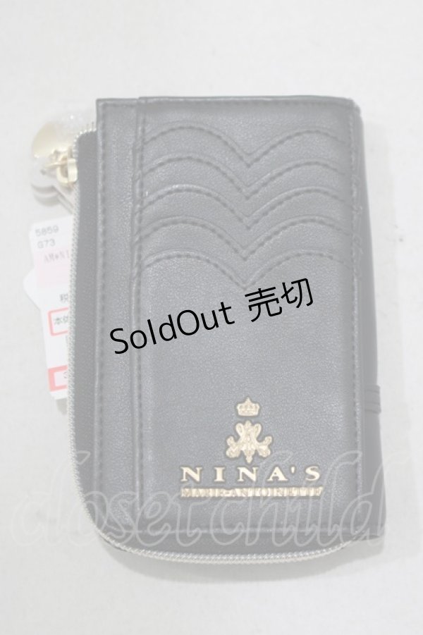 画像1: m petit by misako / NINA'Sコラボ フラグメントケース  ブラック H-25-02-09-063-LO-ZA-NS-ZH (1)