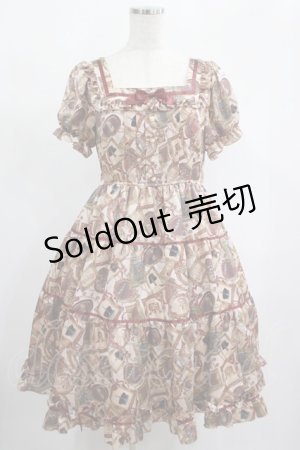 画像: ALICE and the PIRATES / Memory frame of royal crown柄ワンピース Free ピンク H-25-02-09-022-PA-OP-NS-ZH