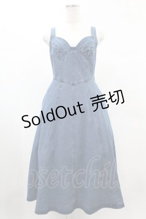 画像: an another angelus / ビスチェ切替デニムジャンパースカート Free BLUE H-25-02-10-1016-CA-OP-NS-ZH