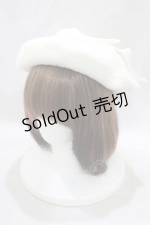 画像: Lovely Tency / 眞白ありすコラボ リボンベレー帽  オフ H-25-02-10-076-GO-AC-NS-ZH