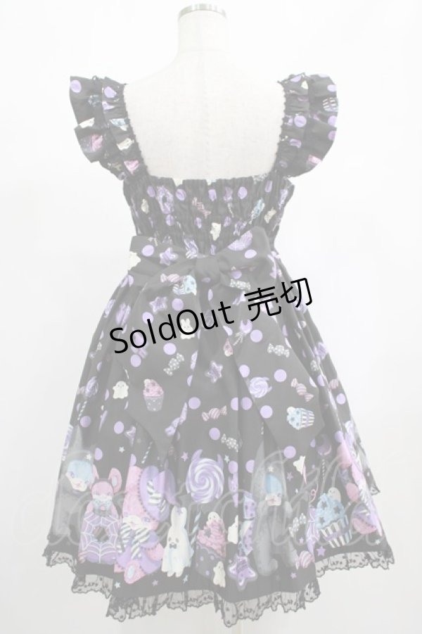 画像3: Angelic Pretty / Happy Treat Partyジャンパースカート Free ブラック H-25-02-10-002-AP-OP-NS-ZH (3)