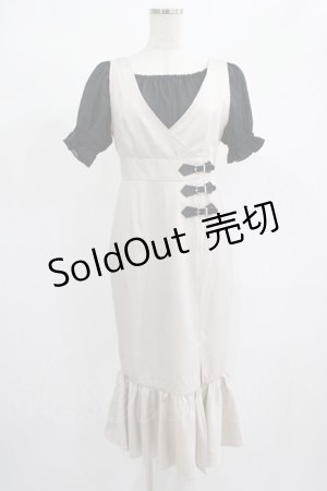 画像: EATME / オフショルダーブラウスレイヤードワンピース S ベージュ H-25-02-11-030-LO-OP-NS-ZH
