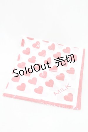 画像: MILK / ハートスカーフ  レッドハート H-25-02-11-1030-ML-ZA-KB-ZH