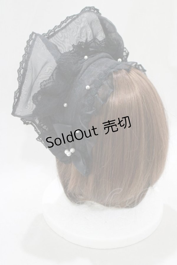 画像2: Angelic Pretty / ブリム付カチューシャ  ブラック H-25-02-11-075-AP-AC-NS-ZH (2)