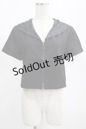 画像: PUNK RAVE / Chinese Style Silk Fan black sailor collar girl uniform jacket M ブラック H-25-02-12-050-PU-TO-KB-ZY