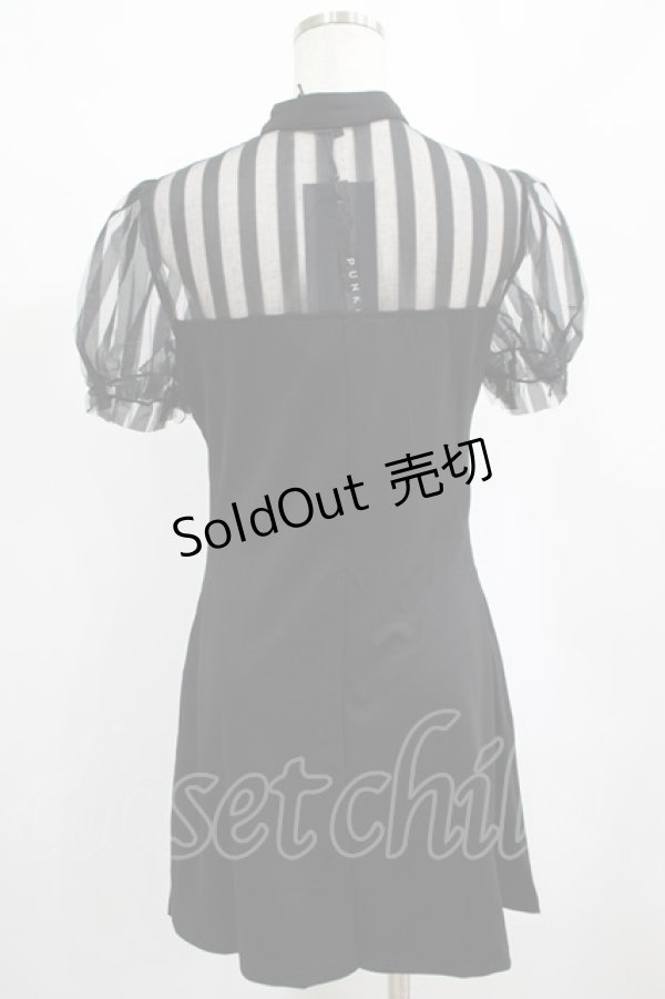 画像3: PUNK RAVE / Chinese Style Silk Fan Cheongsam Dress L ブラック H-25-02-12-005-PU-OP-KB-OS (3)