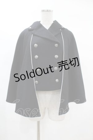 画像: metamorphose / マント風ベスト・綾フラノ サイズ1 ブラック H-25-02-12-1016-ME-JA-NS-ZH