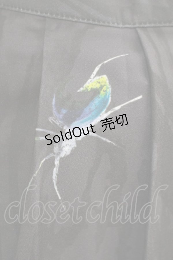 画像4: PUNK RAVE / Black printed pleated skirt L ブラック H-25-10-20-029-PU-SK-KB-ZH (4)