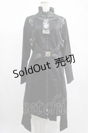 画像: PUNK RAVE / Vluturia coat L ブラック H-25-02-13-001-PU-CO-KB-ZT-C006