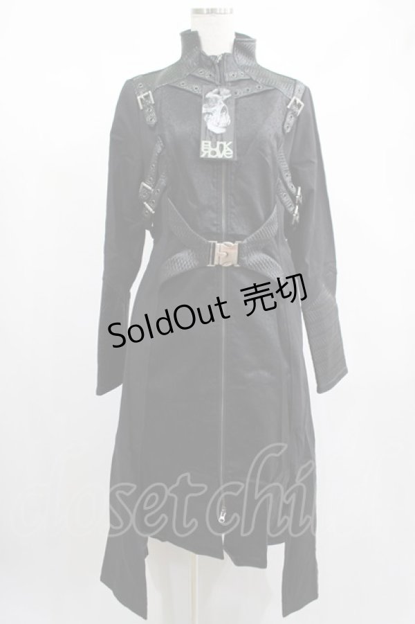 画像1: PUNK RAVE / Vluturia coat L ブラック H-25-02-13-001-PU-CO-KB-ZT-C006 (1)