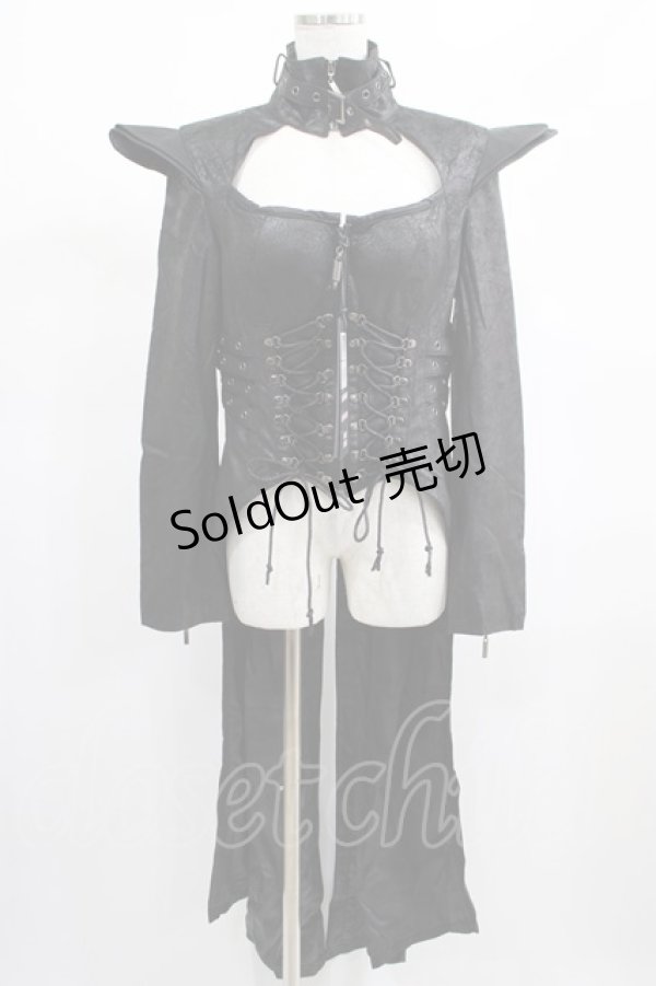 画像1: 【SALE】PUNK RAVE / Blitzkrieg coat M ブラック H-25-02-13-037-PU-CO-KB-ZT-C006 (1)