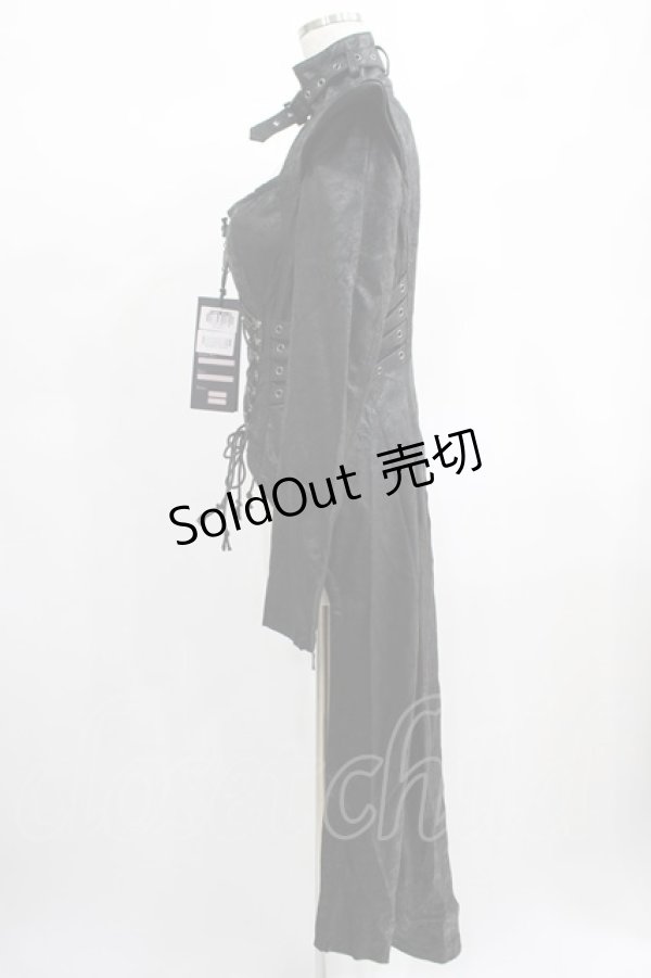 画像2: 【SALE】PUNK RAVE / Blitzkrieg coat M ブラック H-25-02-13-037-PU-CO-KB-ZT-C006 (2)