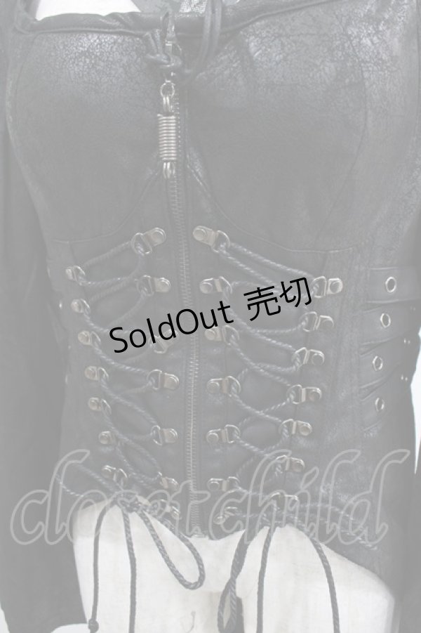 画像4: 【SALE】PUNK RAVE / Blitzkrieg coat M ブラック H-25-02-13-037-PU-CO-KB-ZT-C006 (4)