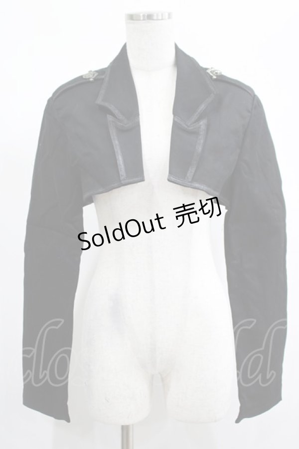 画像1: PUNK RAVE / Gothic Division bolero 2XL ブラック H-25-02-13-039-PU-TO-KB-ZY (1)
