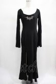 画像1: PUNK RAVE / Gothic Bat Code Dress M-L ブラック H-25-02-13-044-PU-OP-KB-ZI (1)