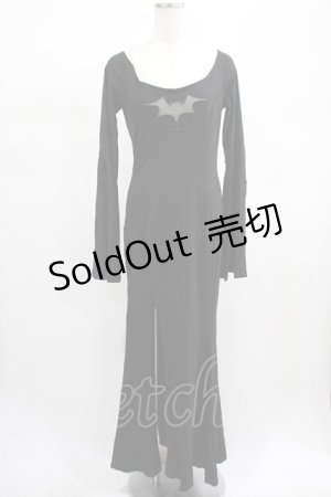 画像: PUNK RAVE / Gothic Bat Code Dress M-L ブラック H-25-02-13-044-PU-OP-KB-ZI