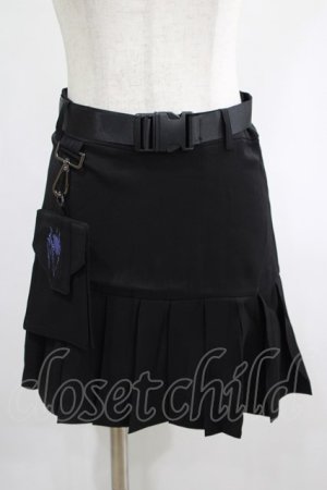 画像: PUNK RAVE / pleated skirt with waist bag XS ブラック H-25-02-13-046-PU-SK-KB-ZS