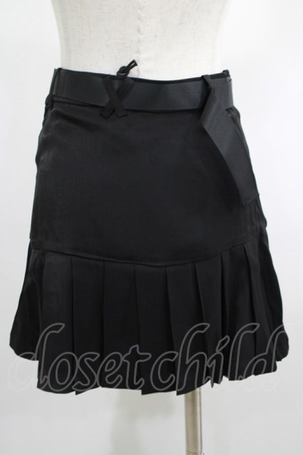 画像3: PUNK RAVE / pleated skirt with waist bag XS ブラック H-25-02-13-046-PU-SK-KB-ZS (3)