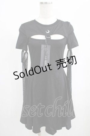 画像: PUNK RAVE / HYPNOS DRESS XS-S ブラック H-25-02-13-053-PU-OP-KB-ZY