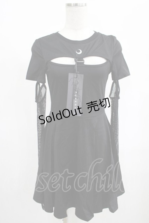 画像1: PUNK RAVE / HYPNOS DRESS XS-S ブラック H-25-02-13-053-PU-OP-KB-ZY (1)