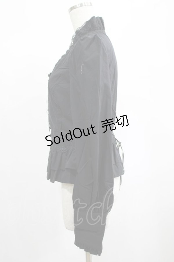 画像2: PUNK RAVE / Lyra shirt S ブラック H-25-02-13-057-PU-BL-KB-ZS (2)