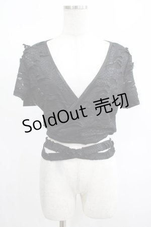 画像: PUNK RAVE / Terror black crop top XL-XXL ブラック H-25-02-13-060-PU-TO-KB-ZS