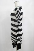 画像2: PUNK RAVE / Insanity striped sweater Free ホワイト H-25-02-13-063-PU-TO-KB-ZT237 (2)