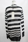 画像3: PUNK RAVE / Insanity striped sweater Free ホワイト H-25-02-13-063-PU-TO-KB-ZT237 (3)