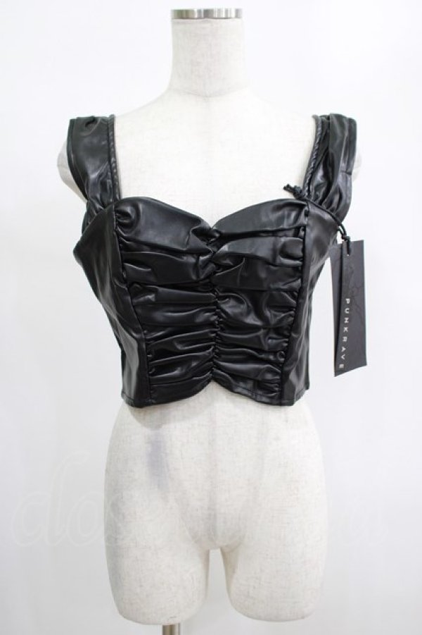 画像1: PUNK RAVE / SECOND SKIN TOP M ブラック H-25-02-13-069-PU-TO-KB-ZI (1)