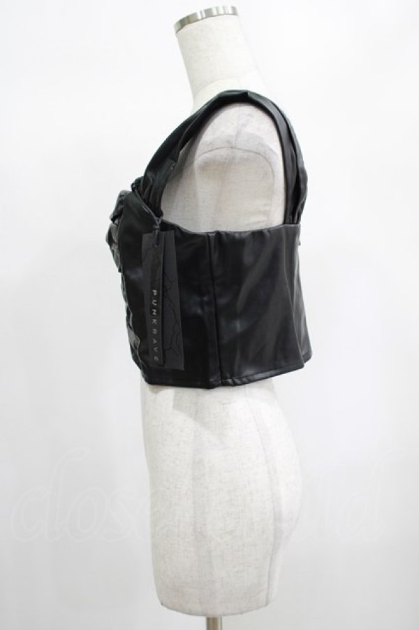 画像2: PUNK RAVE / SECOND SKIN TOP M ブラック H-25-02-13-069-PU-TO-KB-ZI (2)