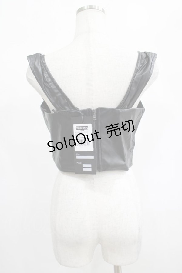画像3: 【SALE】PUNK RAVE / SECOND SKIN TOP M ブラック H-25-02-13-070-PU-TO-KB-ZT520 (3)